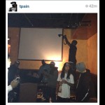 Terrence Tyson doing whatever it takes to get. the shot.Instagram of T-Pain